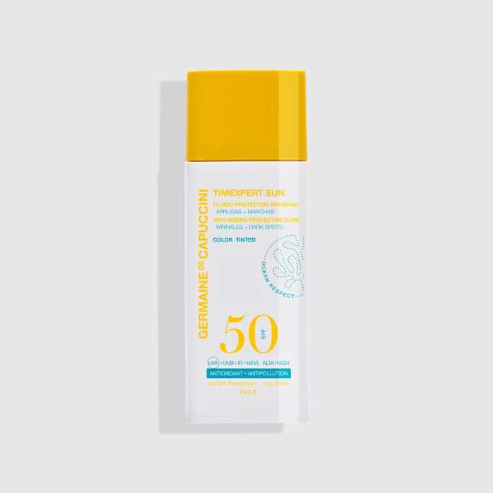 Fluido Protector Antiedad SPF50 con color / Timexpert Sun